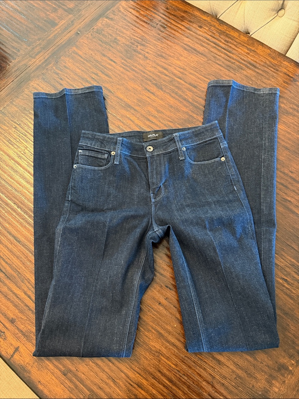 Women’s Dark Blue Bootcut Jeans by Haala Denim